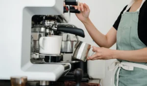 Woman Working In A Hospitality Career At A Cafe