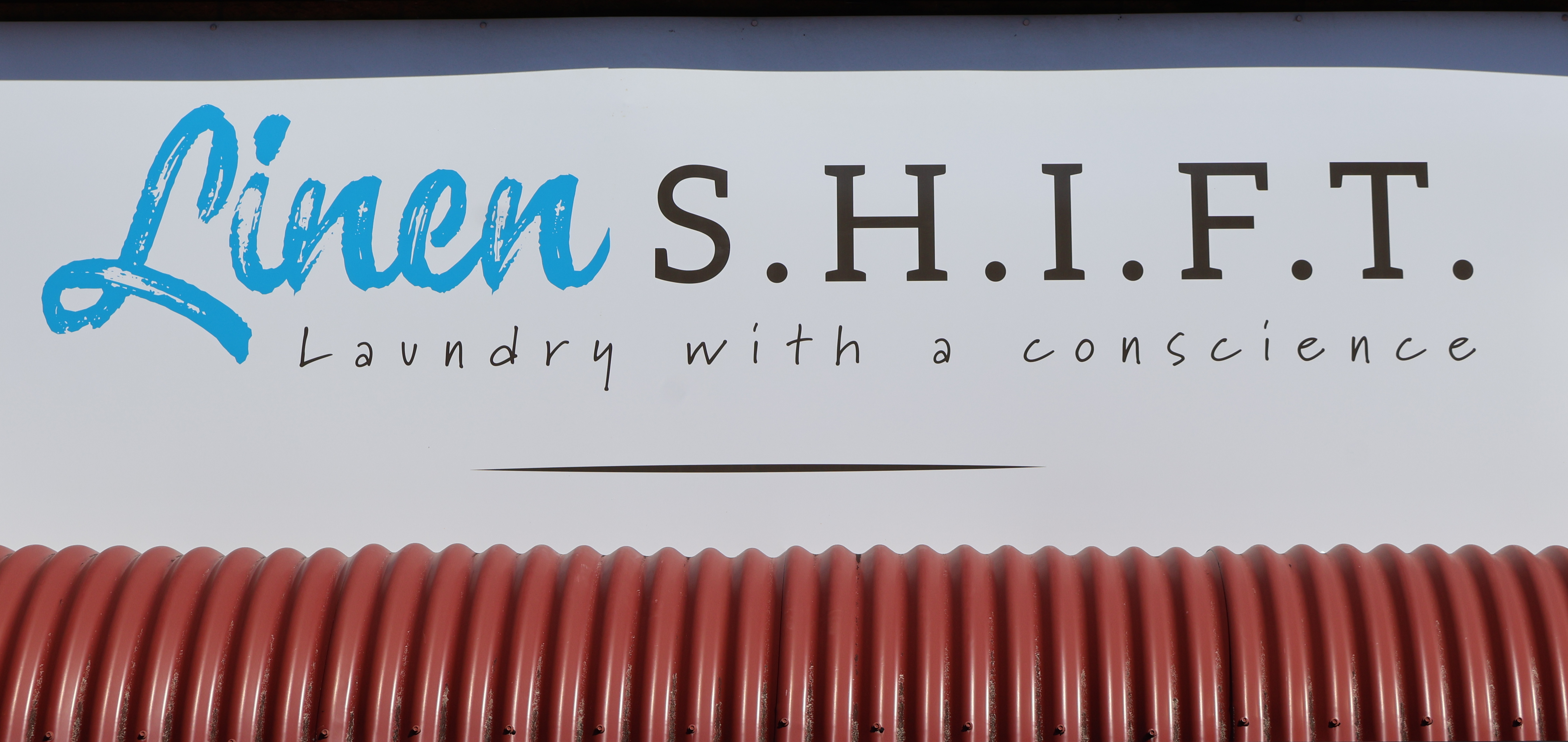 shows Linen S.H.I.F.T Laundry with a conscience