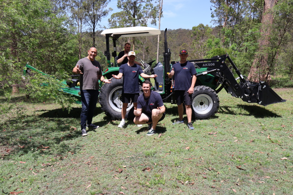 Victory House participants learn tractor operation and land management at Mundoolun farm