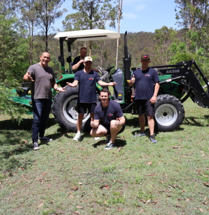 Victory House participants learn tractor operation and land management at Mundoolun farm